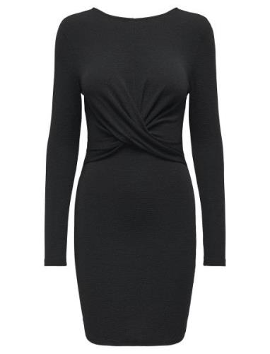 Onlqueen L/S Glitter Twist Dress Jrs ONLY Black