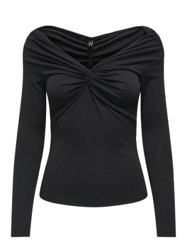 Onlqueen L/S Glitter Top Jrs ONLY Black