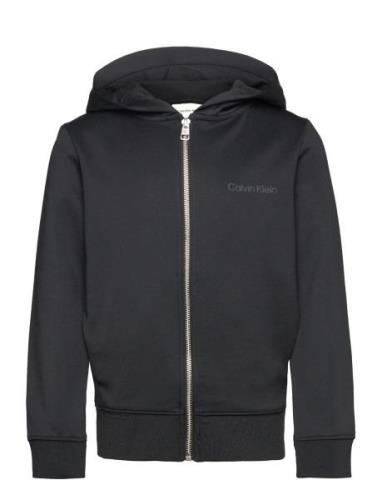 Sporty Tricot Zip-Through Calvin Klein Black