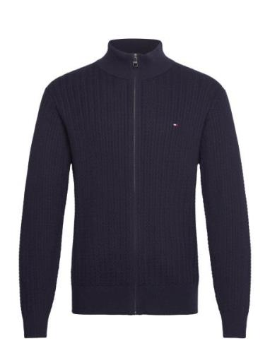 Herringb Structure Zip Thru Tommy Hilfiger Navy