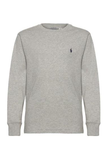 Cotton Jersey Long-Sleeve Tee Ralph Lauren Kids Grey