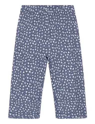 Printed Flared Trousers Mango Blue