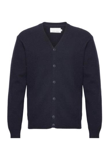 Cfkarl Lambswool Cardigan Casual Friday Navy