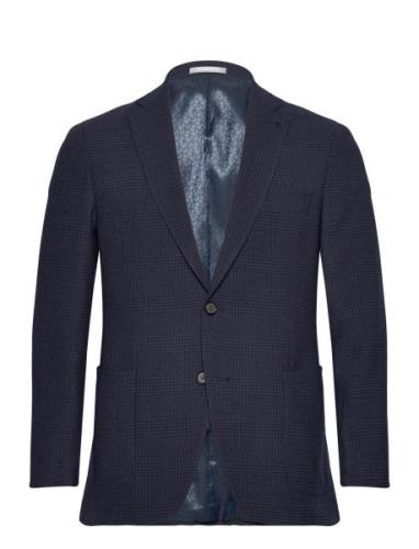 Structured Glenn Check Blazer Michael Kors Navy