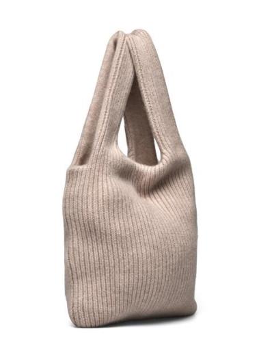 Knitted Tote Bag Davida Cashmere Beige