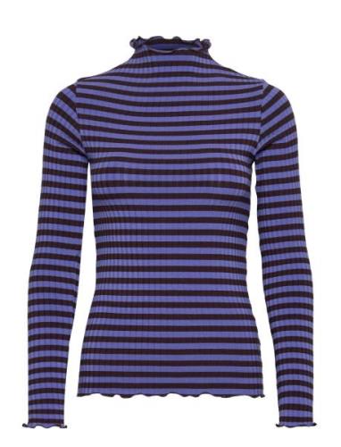 5X5 Stripe Trutte Tee Ls Mads Nørgaard Blue