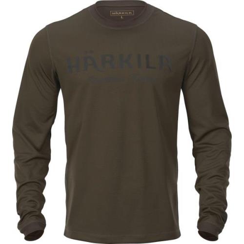 Härkila Men's Mountain Hunter L/S T-shirt Hunting Green/Shadow Brown