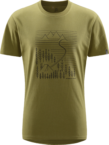 Haglöfs Men's Camp Tee Olive Green