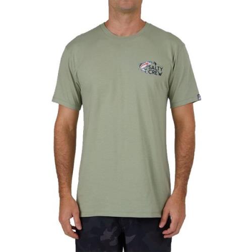 Salty Crew Men's Fly Trap Premium S/S Tee Dusty Sage