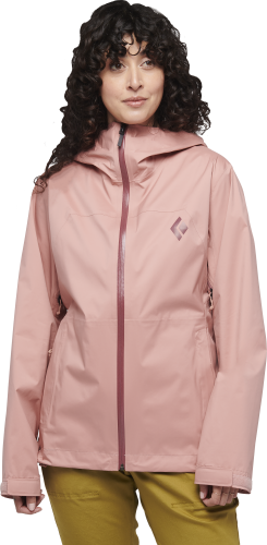 Black Diamond Women's StormLine Stretch Rain Shell Jacket Chalk Pink