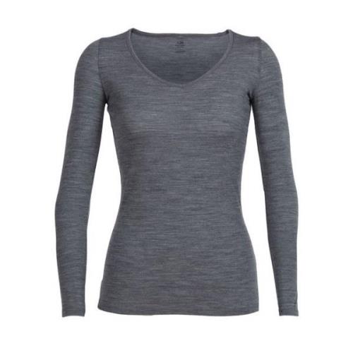 Icebreaker Womens Siren Longsleeve Sweetheart Gritstone Hthr