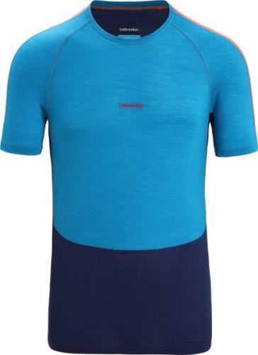 Icebreaker Men's 125 Zoneknit™ Short Sleeve Crewe Geo Blue/Royal Navy