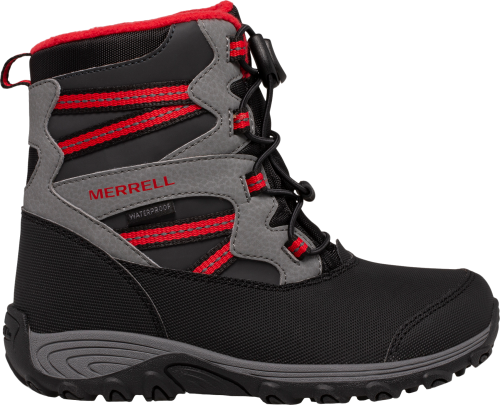 Merrell Kids' Outback Snow Boot Black/Grey/Red