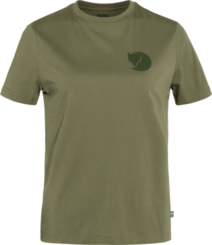 Fjällräven Women's Fox Boxy Logo Tee Green