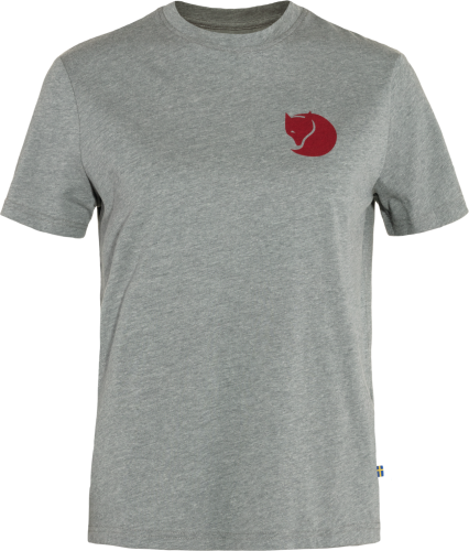 Fjällräven Women's Fox Boxy Logo Tee Grey/Melange