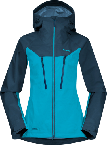 Bergans Women's Cecilie 3L Jacket Clear Ice Blue/Deep Sea Blue