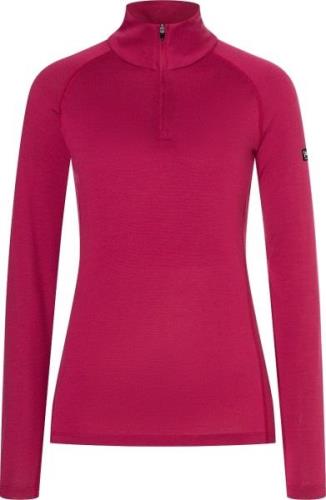 super.natural Women's Arctic230 Zip 1/4 Sangria