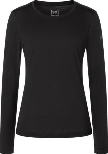 super.natural Women's Arctic230 Long Sleeve Jet Black