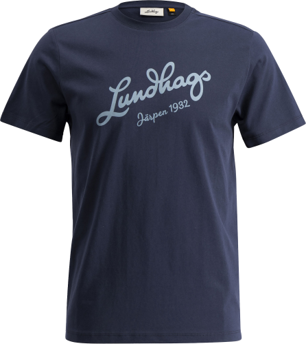 Lundhags Men's Järpen Logo T-Shirt Deep Blue