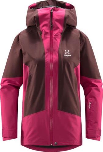 Haglöfs Women's Lumi Jacket Deep Pink/Burgundy Brown