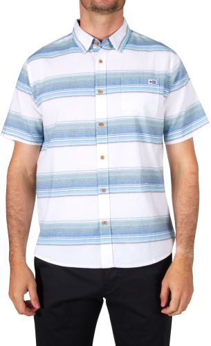 Salty Crew Men's Outskirts Short-Sleeve Woven Cream