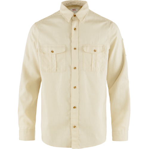 Fjällräven Men's Övik Travel Long Sleeved Shirt Chalk White