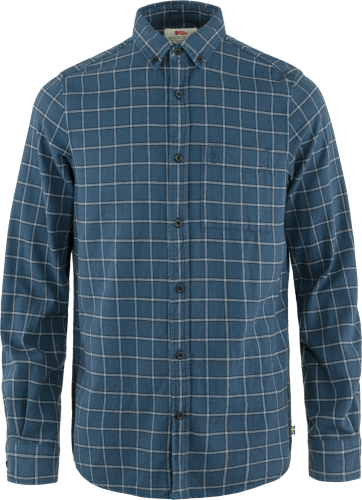 Fjällräven Men's Övik Flannel Shirt Indigo Blue-Flint Grey