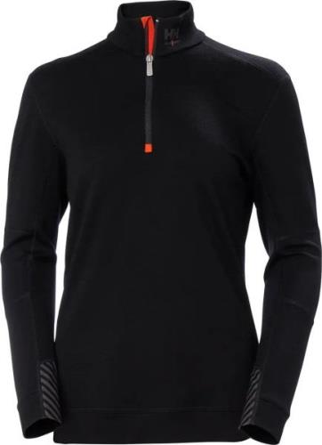 Helly Hansen Workwear Women's Halfzip Shirt Lifa Merino Black