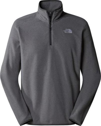 The North Face Men's 100 Glacier 1/4 Zip Fleece TNF Medium Grey Heathe...