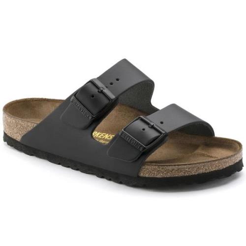 Birkenstock Unisex Arizona Natural Leather Narrow Black