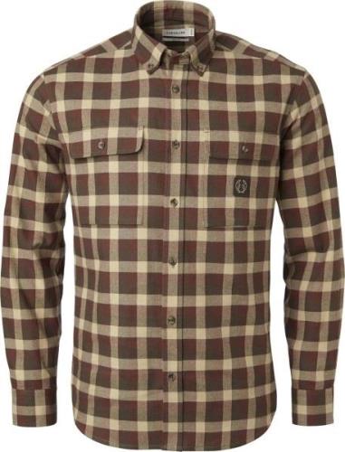 Chevalier Men's Heron Flannel Shirt Holly Green Checked