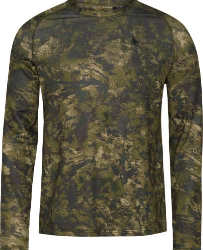 Seeland Men's Active Camo Longsleeve T-Shirt Invis Green