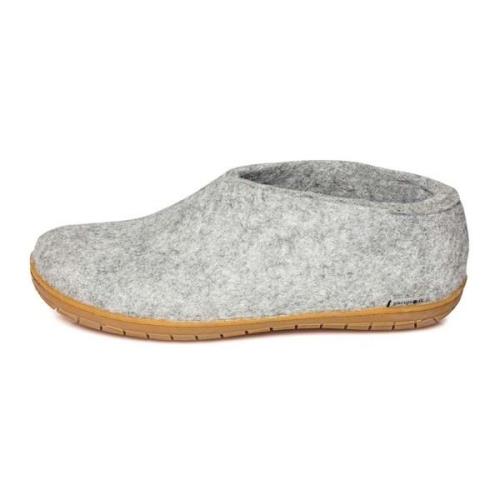 Glerups Unisex Shoe Classic Rubber Sole Grey/Natural