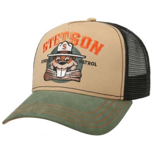 Stetson Men's Trucker Cap Forest Patrol Beige/Black/Green