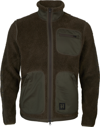 Härkila Men's Rurik Teddy Fleece Shadow Grey/Willow Green