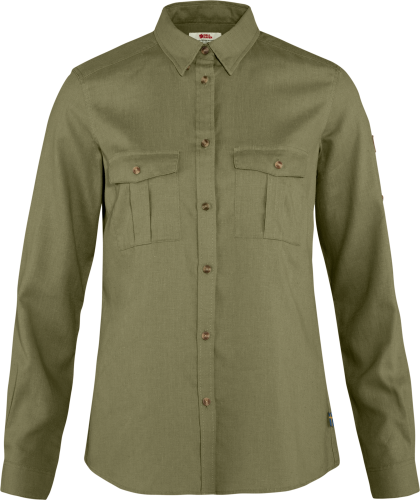 Fjällräven Women's Övik Travel Shirt Long Sleeve Green