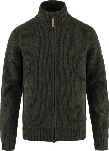 Fjällräven Men's Övik Zip Cardigan Knit Dark Olive