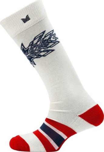 Dale of Norway Spirit Wool Socks High Offwhite Navy Raspberry