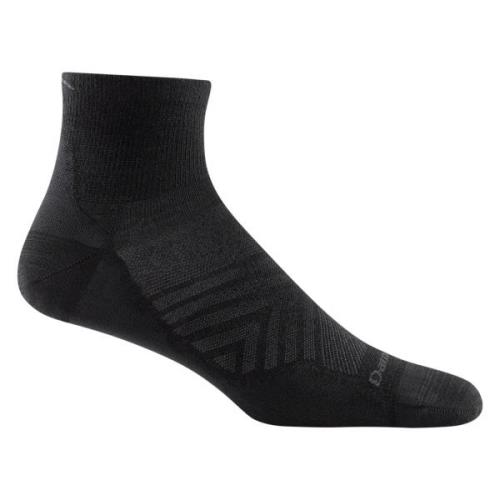 Darn Tough Men's Run Quarter Ultra-Lightweight Running Sock Black