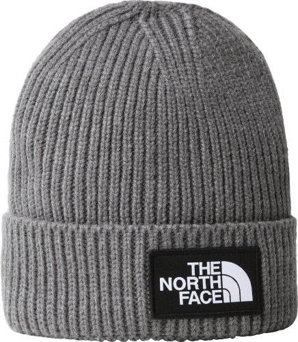 The North Face Kids' TNF Box Logo Cuff Beanie TNF Medium Grey Heather