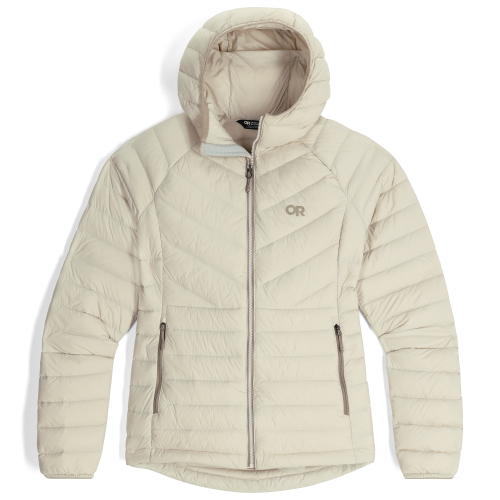 Outdoor Research Women's Transcendent Down Hoodie Oyster