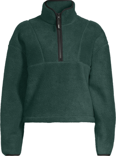 Casall Women's Pile Half Zip Dark Pine