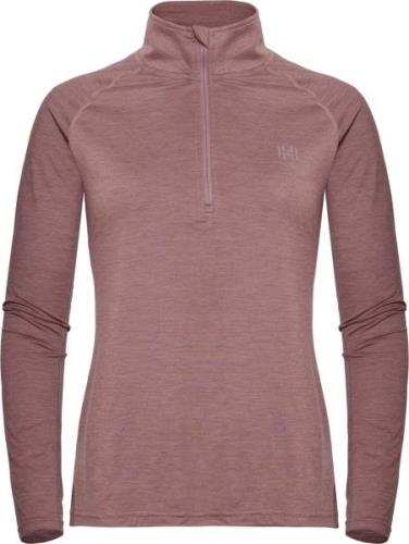 Hellner Nunis Halfzip Ls Tee Women Rose Taupe