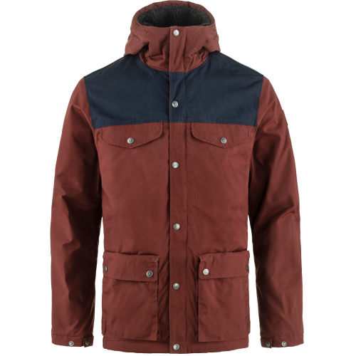 Fjällräven Men's Greenland Winter Jacket Maroon-Dark Navy