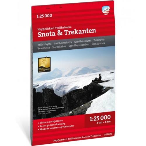 Calazo förlag Høyfjellskart Trollheimen: Snota & Trekanten 1:25 000 No...