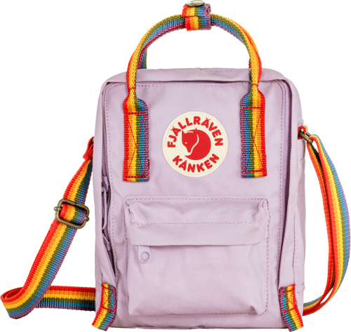 Fjällräven Kånken Rainbow Sling Pastel Lavender/Rainbow