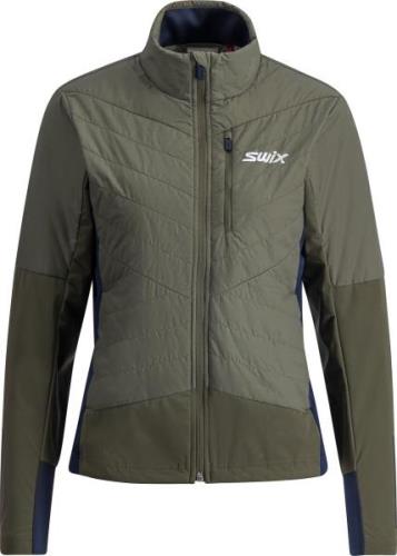 Swix Women's Dynamic Hybrid Insulated Jacket Olive/ Dark Navy