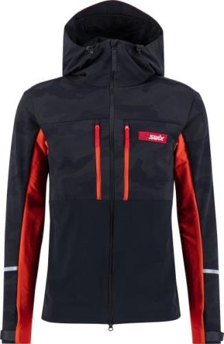 Swix Men's Surmount Soft Shield Jacket Black/Fiery Red