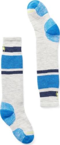 Smartwool Kids' Wintersport Full Cushion Stripe OTC Socks Laguna Blue