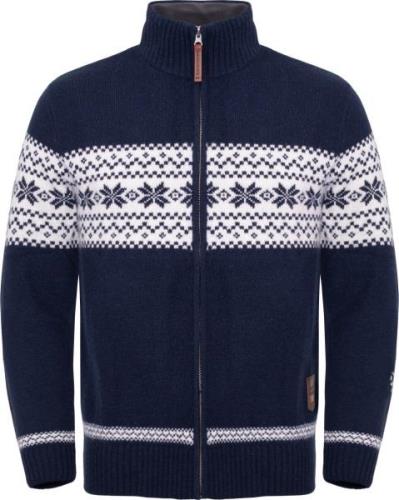 Gridarmor Men's Snøstjerne Full Zip Ullgenser Navy Blazer